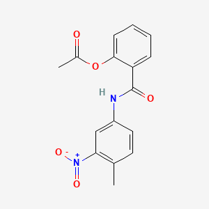 2-{[(4-methyl-3-nitrophenyl)amino]carbonyl}phenyl acetate