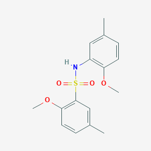 2-methoxy-N-(2-methoxy-5-methylphenyl)-5-methylbenzenesulfonamide