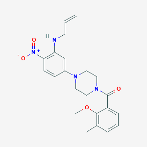 N-allyl-5-[4-(2-methoxy-3-methylbenzoyl)-1-piperazinyl]-2-nitroaniline