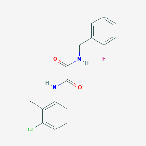 molecular formula C16H14ClFN2O2 B4240558 N-(3-chloro-2-methylphenyl)-N'-(2-fluorobenzyl)ethanediamide 