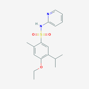 4-ETHOXY-2-METHYL-5-(PROPAN-2-YL)-N-(PYRIDIN-2-YL)BENZENE-1-SULFONAMIDE