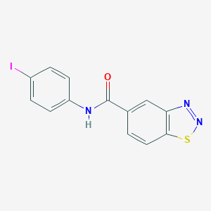 molecular formula C13H8IN3OS B424057 N-(4-iodophenyl)-1,2,3-benzothiadiazole-5-carboxamide 