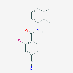 molecular formula C16H13FN2O B4240575 4-cyano-N-(2,3-dimethylphenyl)-2-fluorobenzamide 