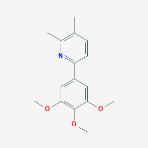 molecular formula C16H19NO3 B4240613 2,3-dimethyl-6-(3,4,5-trimethoxyphenyl)pyridine 