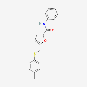 5-{[(4-methylphenyl)thio]methyl}-N-phenyl-2-furamide