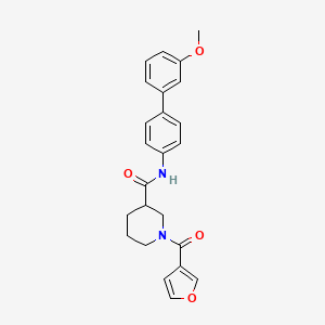 molecular formula C24H24N2O4 B4240629 1-(3-furoyl)-N-(3'-methoxy-4-biphenylyl)-3-piperidinecarboxamide 