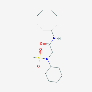 N~2~-cyclohexyl-N~1~-cyclooctyl-N~2~-(methylsulfonyl)glycinamide