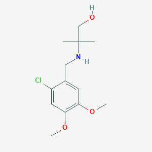 2-[(2-chloro-4,5-dimethoxybenzyl)amino]-2-methyl-1-propanol