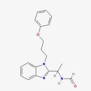 {1-[1-(3-phenoxypropyl)-1H-benzimidazol-2-yl]ethyl}formamide