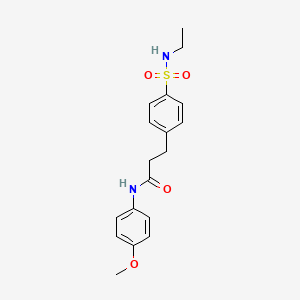 3-[4-(ethylsulfamoyl)phenyl]-N-(4-methoxyphenyl)propanamide