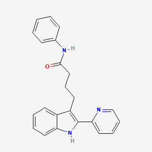 N-phenyl-4-[2-(pyridin-2-yl)-1H-indol-3-yl]butanamide