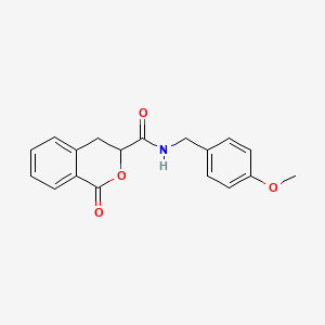 N-(4-methoxybenzyl)-1-oxo-3,4-dihydro-1H-isochromene-3-carboxamide