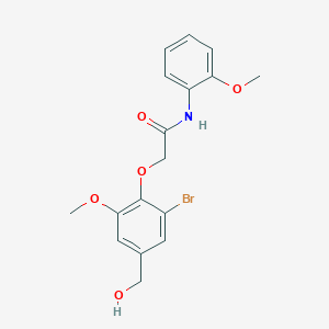 2-[2-bromo-4-(hydroxymethyl)-6-methoxyphenoxy]-N-(2-methoxyphenyl)acetamide