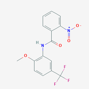 N-[2-methoxy-5-(trifluoromethyl)phenyl]-2-nitrobenzamide