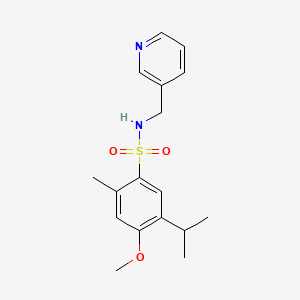 {[4-Methoxy-2-methyl-5-(methylethyl)phenyl]sulfonyl}(3-pyridylmethyl)amine