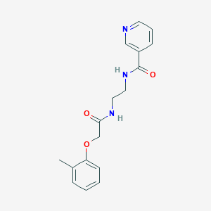 molecular formula C17H19N3O3 B4240740 N-(2-{[2-(2-methylphenoxy)acetyl]amino}ethyl)nicotinamide 