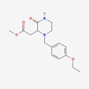 molecular formula C16H22N2O4 B4240765 Methyl [1-(4-ethoxybenzyl)-3-oxopiperazin-2-yl]acetate CAS No. 1009677-01-3