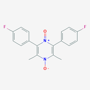 2,6-bis(4-fluorophenyl)-3,5-dimethylpyrazine-1,4-diium-1,4-bis(olate)