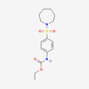 Carbamic acid, (4-((hexahydro-1H-azepin-1-yl)sulfonyl)phenyl)-, ethyl ester