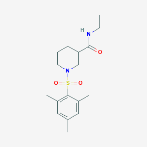 molecular formula C17H26N2O3S B4240814 N-ethyl-1-(mesitylsulfonyl)-3-piperidinecarboxamide 