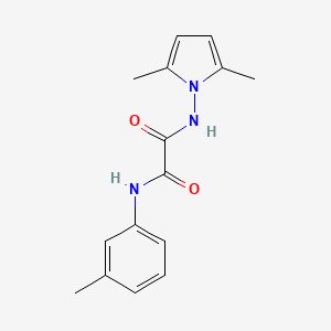 molecular formula C15H17N3O2 B4240823 N'-(2,5-dimethylpyrrol-1-yl)-N-(3-methylphenyl)oxamide 