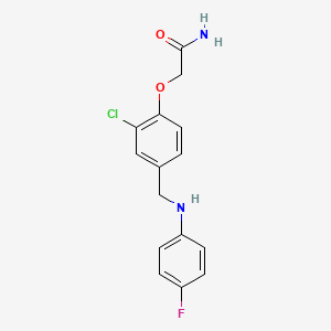 2-(2-chloro-4-{[(4-fluorophenyl)amino]methyl}phenoxy)acetamide