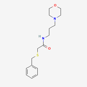 2-(benzylthio)-N-[3-(4-morpholinyl)propyl]acetamide