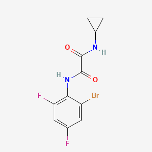 molecular formula C11H9BrF2N2O2 B4240866 N'-(2-bromo-4,6-difluorophenyl)-N-cyclopropyloxamide 