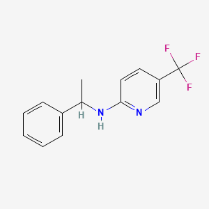 molecular formula C14H13F3N2 B4240905 N-(1-phenylethyl)-5-(trifluoromethyl)-2-pyridinamine 