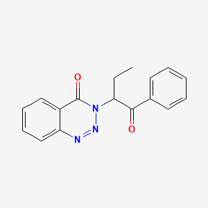 molecular formula C17H15N3O2 B4240964 3-(1-benzoylpropyl)-1,2,3-benzotriazin-4(3H)-one 