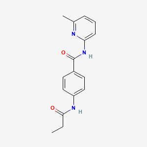 N-(6-methyl-2-pyridinyl)-4-(propionylamino)benzamide