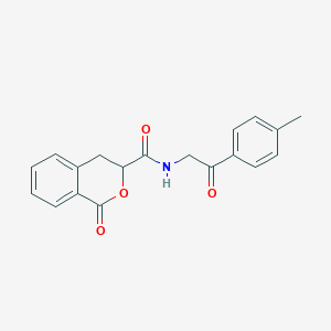 N-[2-(4-methylphenyl)-2-oxoethyl]-1-oxo-3,4-dihydro-1H-isochromene-3-carboxamide