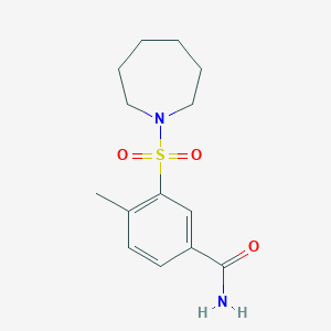 3-(Azepan-1-ylsulfonyl)-4-methylbenzamide