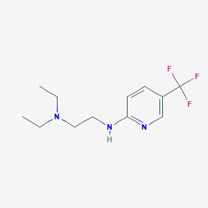 molecular formula C12H18F3N3 B4241006 N',N'-diethyl-N-[5-(trifluoromethyl)pyridin-2-yl]ethane-1,2-diamine 