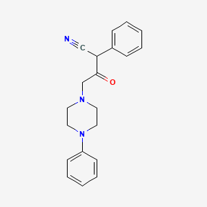 3-Oxo-2-phenyl-4-(4-phenylpiperazin-1-yl)butanenitrile