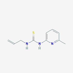 molecular formula C10H13N3S B4241020 N-allyl-N'-(6-methyl-2-pyridinyl)thiourea 