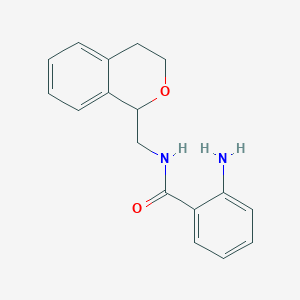 molecular formula C17H18N2O2 B4241063 2-amino-N-(3,4-dihydro-1H-isochromen-1-ylmethyl)benzamide 