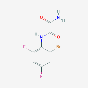 molecular formula C8H5BrF2N2O2 B4241101 N'-(2-bromo-4,6-difluorophenyl)oxamide 