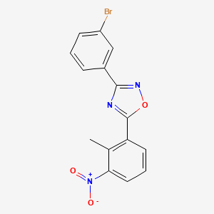 3-(3-bromophenyl)-5-(2-methyl-3-nitrophenyl)-1,2,4-oxadiazole