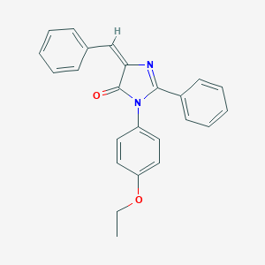 molecular formula C24H20N2O2 B424112 5-benzylidene-3-(4-ethoxyphenyl)-2-phenyl-3,5-dihydro-4H-imidazol-4-one 
