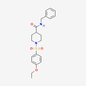 molecular formula C21H26N2O4S B4241123 N-BENZYL-1-(4-ETHOXYBENZENESULFONYL)PIPERIDINE-4-CARBOXAMIDE 