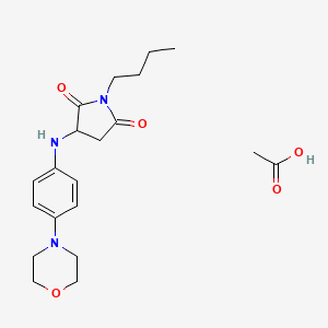 Acetic acid;1-butyl-3-(4-morpholin-4-ylanilino)pyrrolidine-2,5-dione