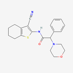 N-(3-cyano-4,5,6,7-tetrahydro-1-benzothien-2-yl)-2-(4-morpholinyl)-2-phenylacetamide