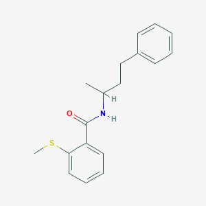 molecular formula C18H21NOS B4241156 N-(1-methyl-3-phenylpropyl)-2-(methylthio)benzamide CAS No. 884987-19-3