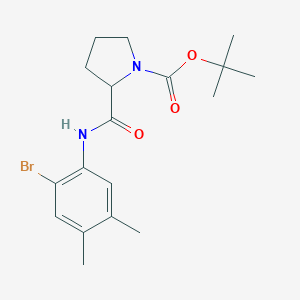 Tert-butyl 2-[(2-bromo-4,5-dimethylphenyl)carbamoyl]pyrrolidine-1-carboxylate