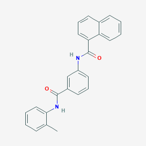 N-[3-[(2-methylphenyl)carbamoyl]phenyl]naphthalene-1-carboxamide