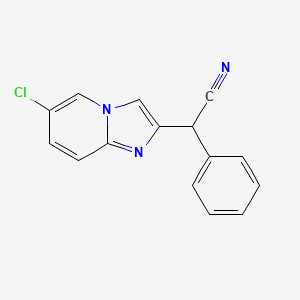 2-(6-Chloroimidazo[1,2-a]pyridin-2-yl)-2-phenylacetonitrile