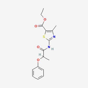 ethyl 4-methyl-2-[(2-phenoxypropanoyl)amino]-1,3-thiazole-5-carboxylate