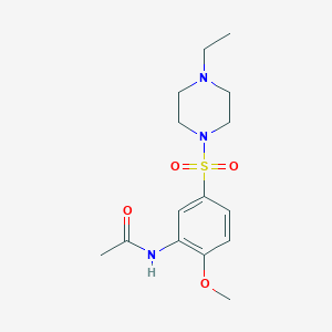 N-{5-[(4-ethylpiperazin-1-yl)sulfonyl]-2-methoxyphenyl}acetamide