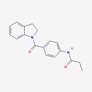 N-[4-(2,3-DIHYDRO-1H-INDOLE-1-CARBONYL)PHENYL]PROPANAMIDE